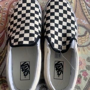 Brand new Vans Slip On Checkerboard Black / White